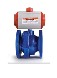 80 PNÖMATİK AKTÜATÖRLÜ KÜRESEL VANA FLANŞLI İKİ PARÇALI / GG25 V2444820-GG25