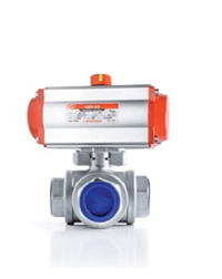 1/2" T PORT PASLANMAZ PNÖMATİK AKTÜATÖRLÜ DİŞLİ KÜRESEL VANA V2445213