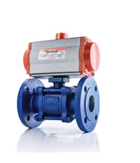 100 PNÖMATİK AKTÜATÖRLÜ KÜRESEL VANA FLANŞLI 3 PARÇALI DÖKÜM / GG25 V2449221